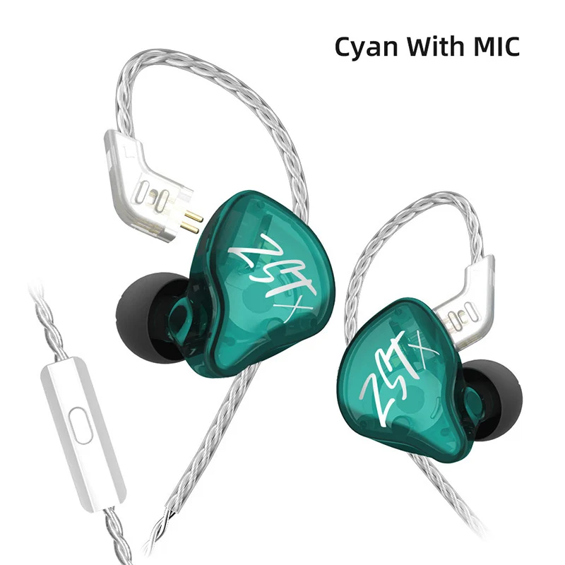 【KZ ZSTX】1DD+1BA Hybrid Driver In-ear Earphone Wired Gaming Earbuds