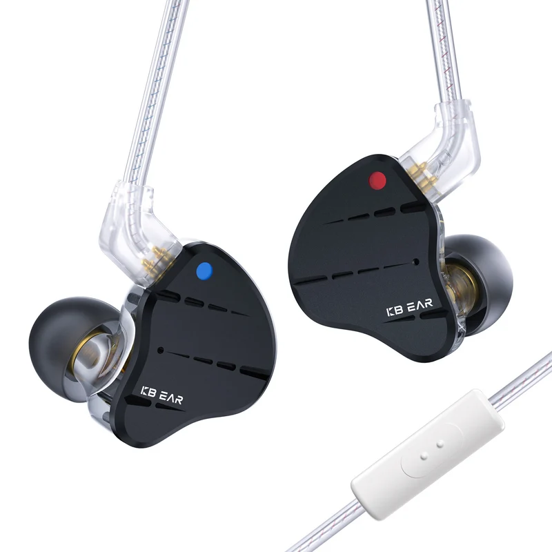 【KBEAR KS10——Clearance】 1DD+4BA Metal Earphone Sport Game Music In Ear Monitors