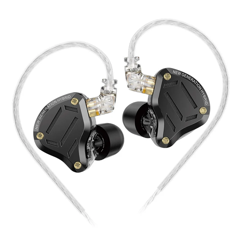 【KZ ZS10 Pro 2】1DD+4BA Hybrid In Ear Monitor IEM with 4-Level Tuning Switch Gaming Earbuds