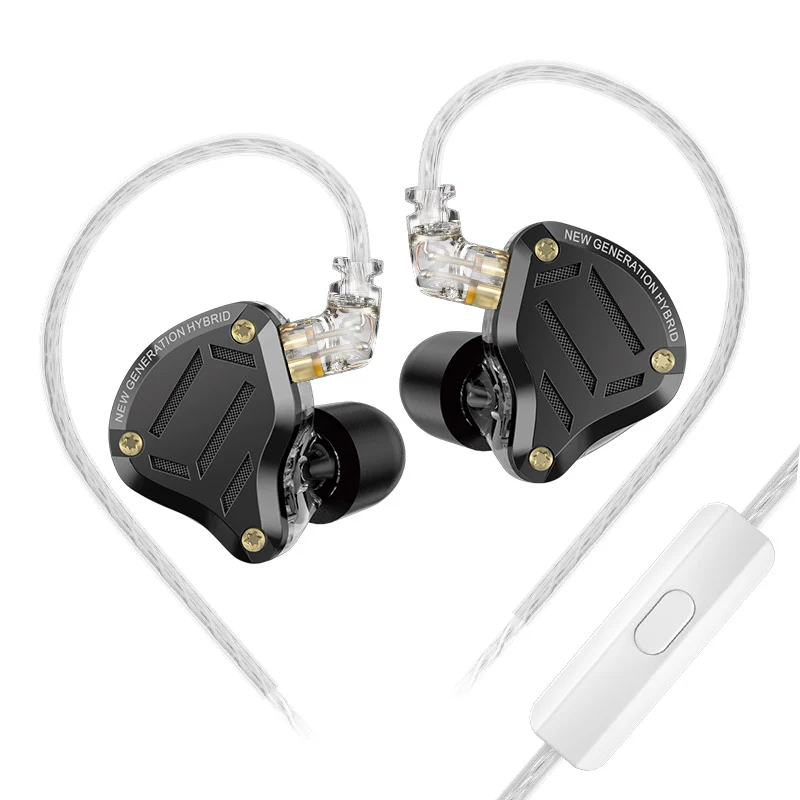 【KZ ZS10 Pro 2】1DD+4BA Hybrid In Ear Monitor IEM with 4-Level Tuning Switch Gaming Earbuds