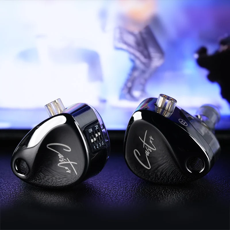 【KZ Castor】Dual-Dynamic Drivers IEM Headphones with 4 Tuning Switches