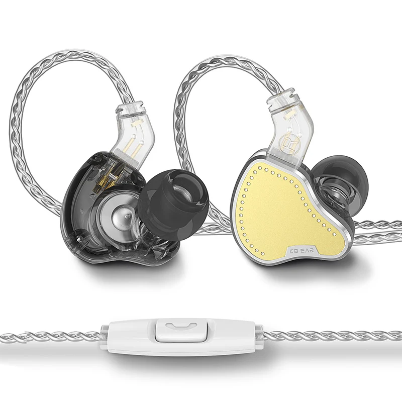 【KBEAR Pecker——Clearance】HiFi 2BA+1DD Driver Earphones In-Ear Metal Monitor IEM