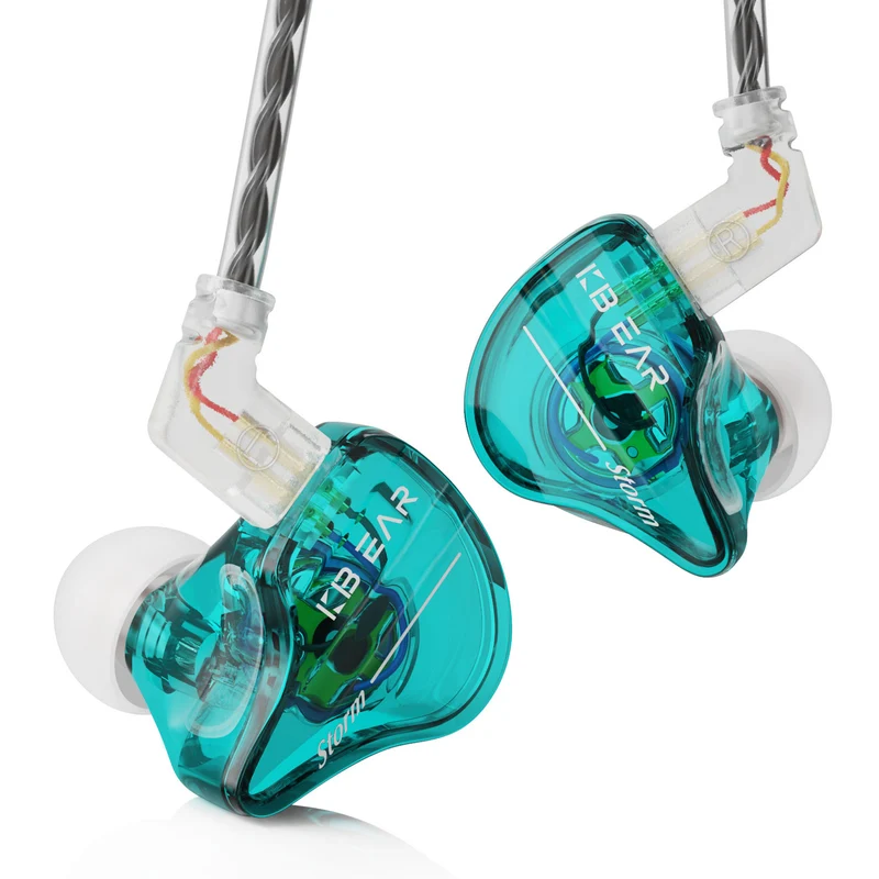 【KBEAR Storm】Single Dynamic In-ear HiFi Earphone Best rated in ear Headphones