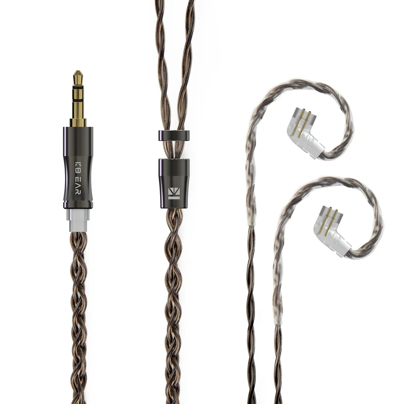 【KBEAR Hazy】6N Graphene Mixedly Braided with Copper-Silver Alloy Upgrade Cable Best Selling