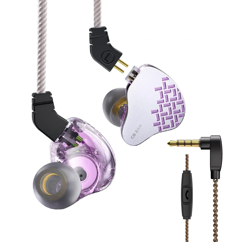 【KBEAR Rosefinch】Biological Diaphragm DD in-Ear Monitor HiFi Wired Earbuds for Game/Live