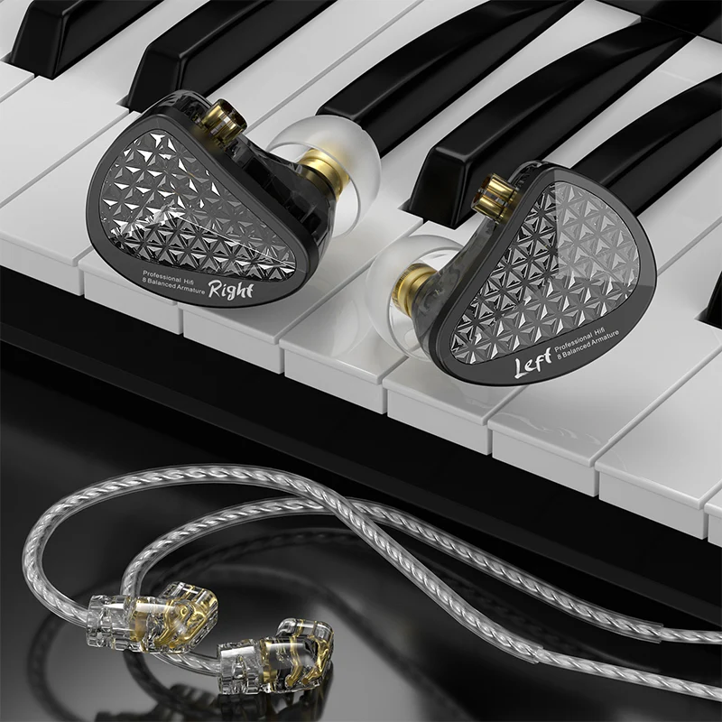 【KZ AS16 PRO】16 BA Wired Earphone Professional HiFi IEM Audiophile Earphones