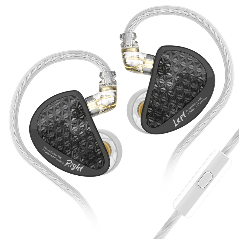 【KZ AS16 PRO】16 BA Wired Earphone Professional HiFi IEM Audiophile Earphones