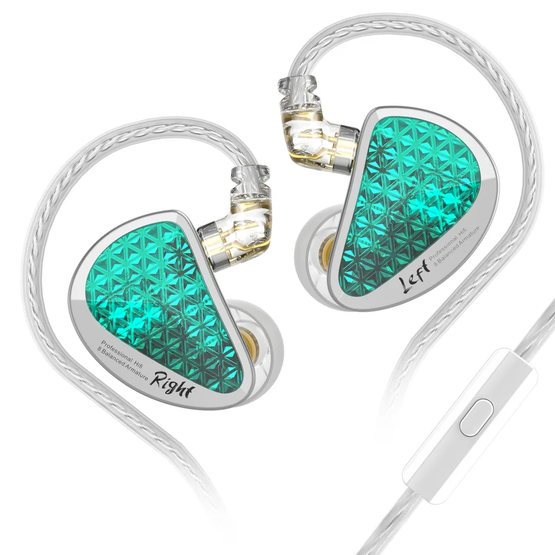 【KZ AS16 PRO】16 BA Wired Earphone Professional HiFi IEM Audiophile Earphones