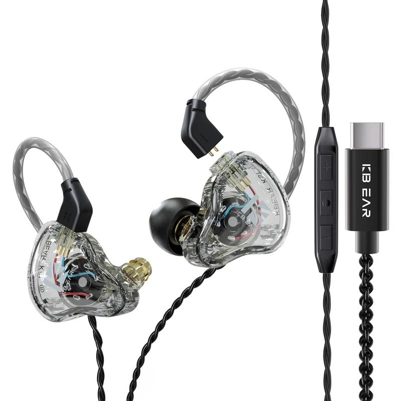 【KBEAR KS1】Dual Magnetic Circuit Single DD In Ear Monitor Super Bass IEM Headphones