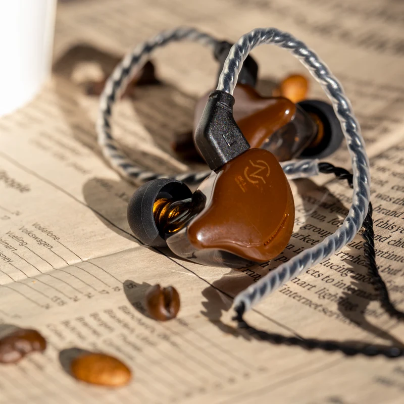 【CCZ Coffee Bean——Clearance 】 10mm Dual Magnetic Circuit DD IEM Headphones HIFI Immersive Bass Sound Wired Earbuds