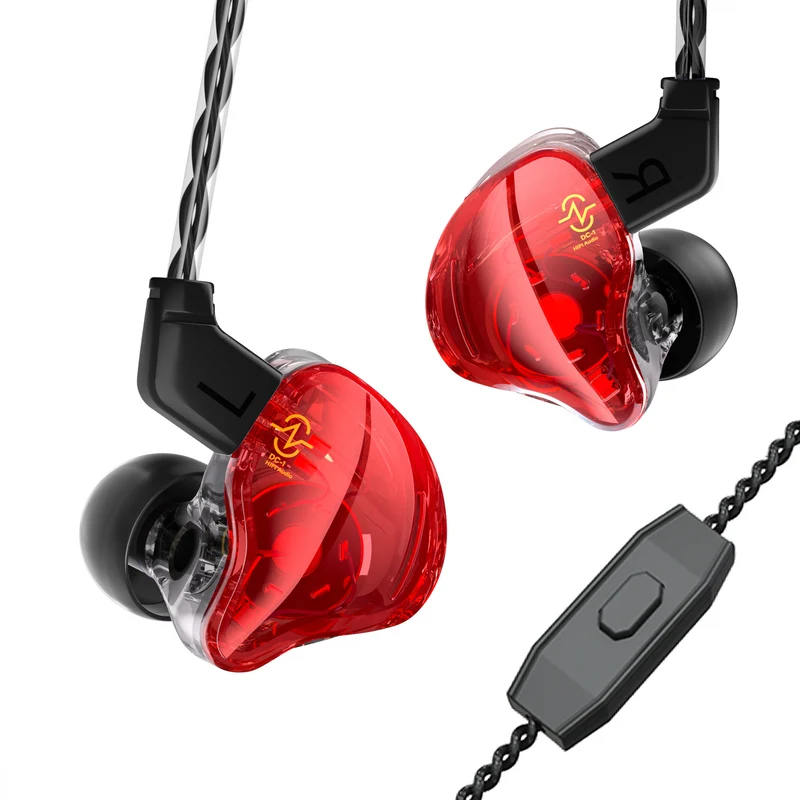 【CCZ Coffee Bean——Clearance 】 10mm Dual Magnetic Circuit DD IEM Headphones HIFI Immersive Bass Sound Wired Earbuds