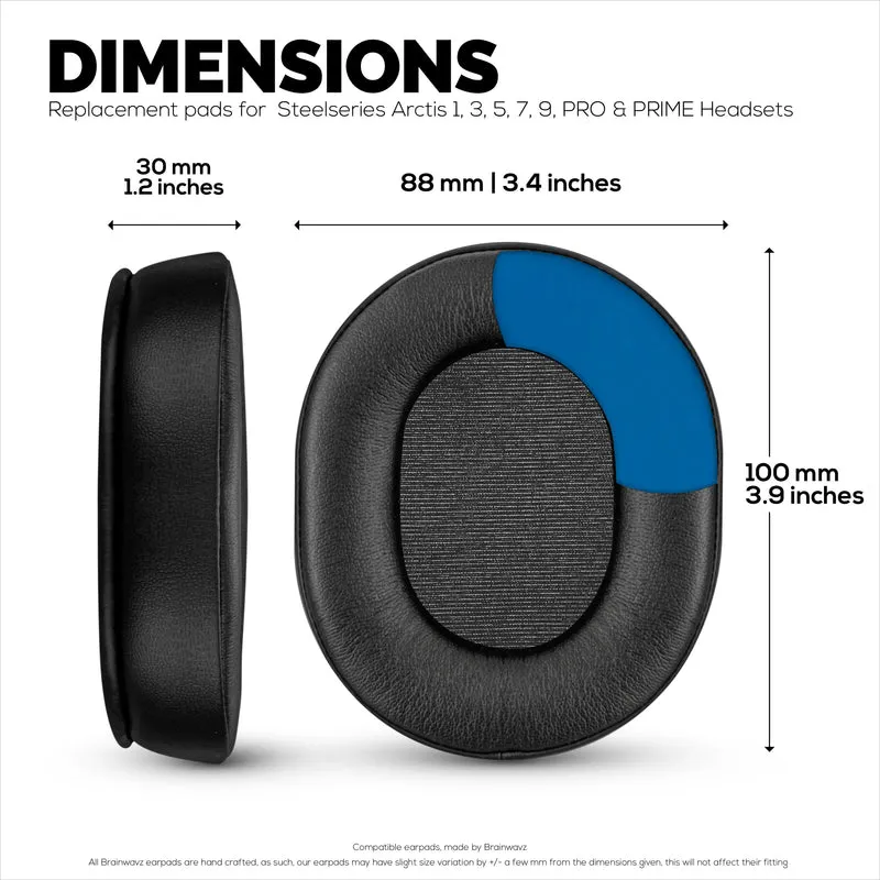 Pad Telinga Permainan Dipertingkat Steelseries Arctis dengan Gel Penyejuk & Buih Memori - Direka untuk Kebanyakan Set Kepala Arctis