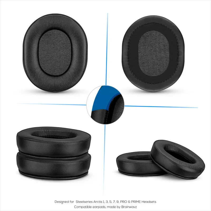 Pad Telinga Permainan Dipertingkat Steelseries Arctis dengan Gel Penyejuk & Buih Memori - Direka untuk Kebanyakan Set Kepala Arctis