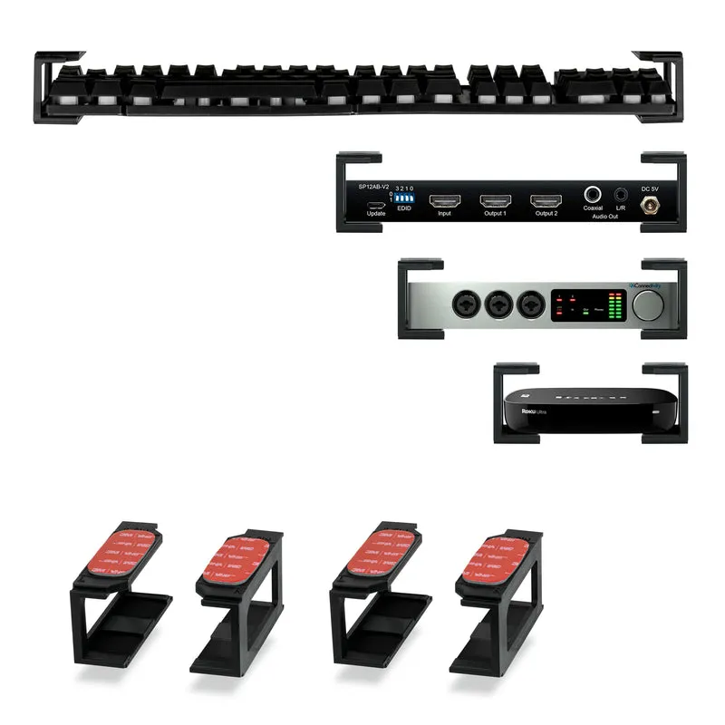 Modulare Untertischhalterung für Tastaturen, Router, Kabelboxen und mehr