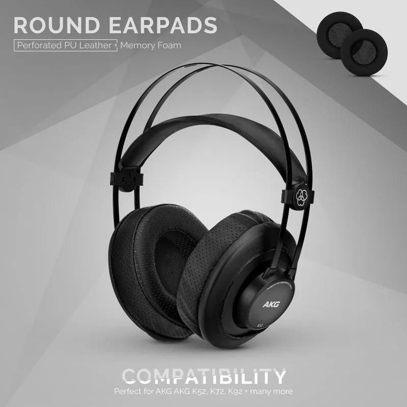Kopfhörer Memory Foam Earpads - Rund - Perforiert