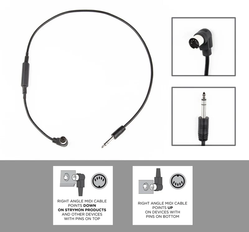 Strymon Right Angle MIDI – Straight TRS Cable
