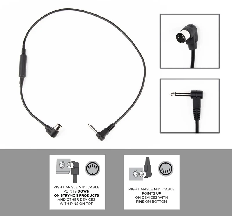 Strymon Right Angle MIDI – Right Angle TRS Cable