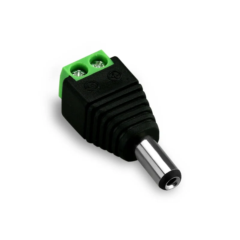 DC Stecker 5,5 x 2,1 mm (12V, Schraubklemme, PVC) ~ 2890
