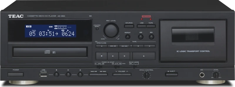 Teac AD-850-SE CD/Cassette/USB Black EU/UK