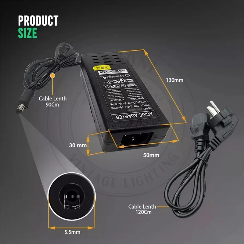 12V Netzteil - 2/5/10A – EU-Stecker~2838