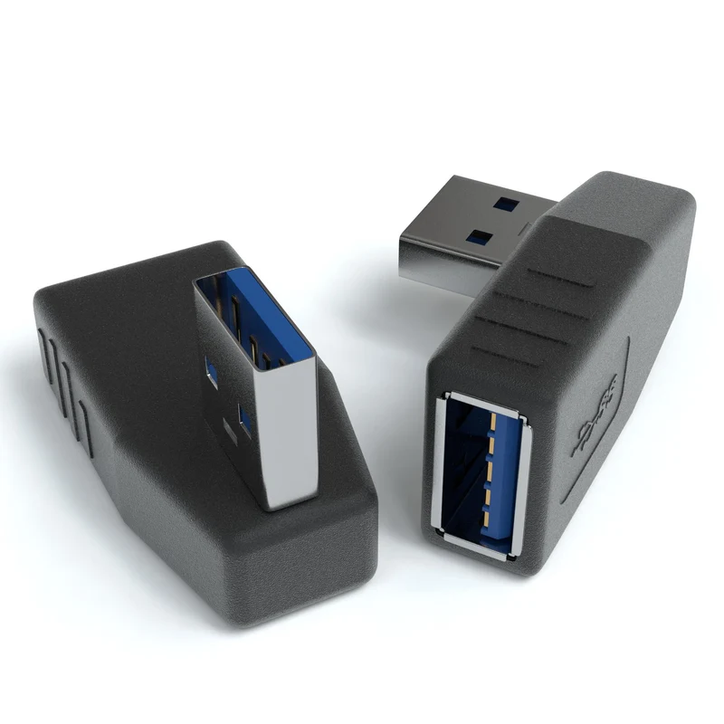 USB-A 3.0 Stecker 90° Rechts - USB-A 3.0 Buchse