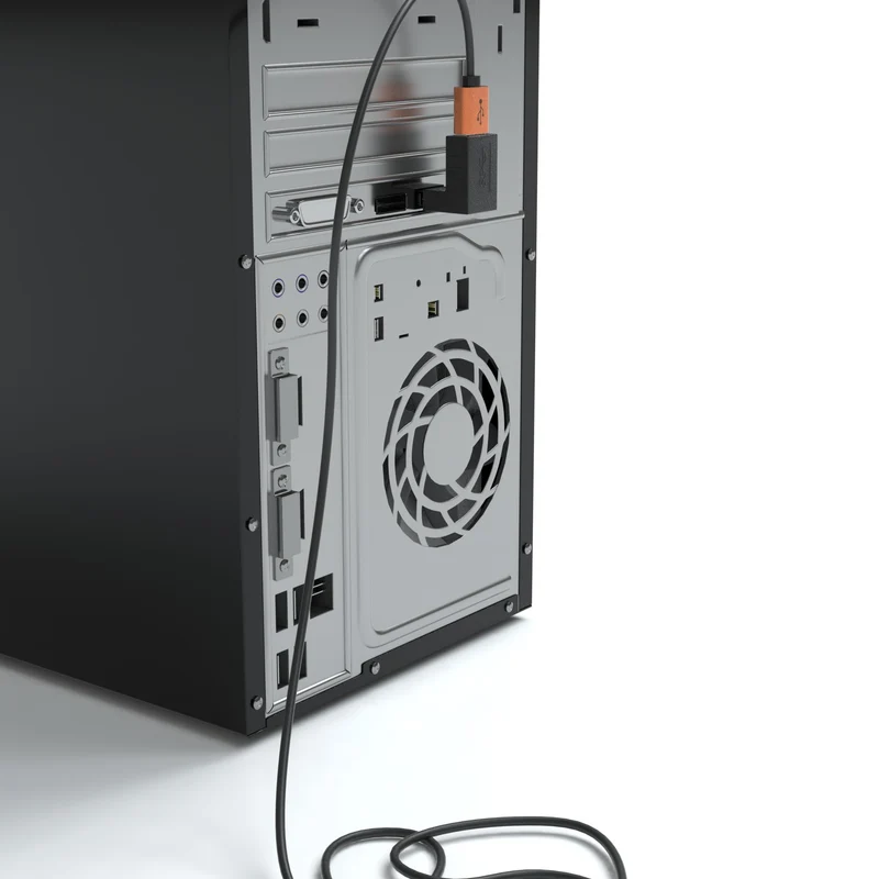 USB-A 3.0 Stecker auf USB-A 3.0 Buchse 270° Winkeladapter