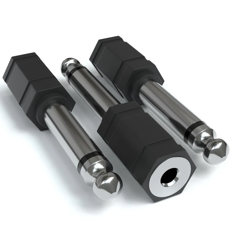6,3mm Klinkenstecker - 3,5mm Klinkenbuchse Mono Adapter