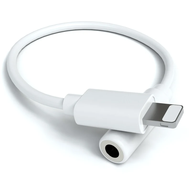 8-Pin Audio Adapter, 3,5mm Buchse, weiß