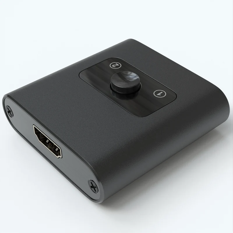 HDMI Umschalter 2x1, bidirektional, Metall, 4K60Hz