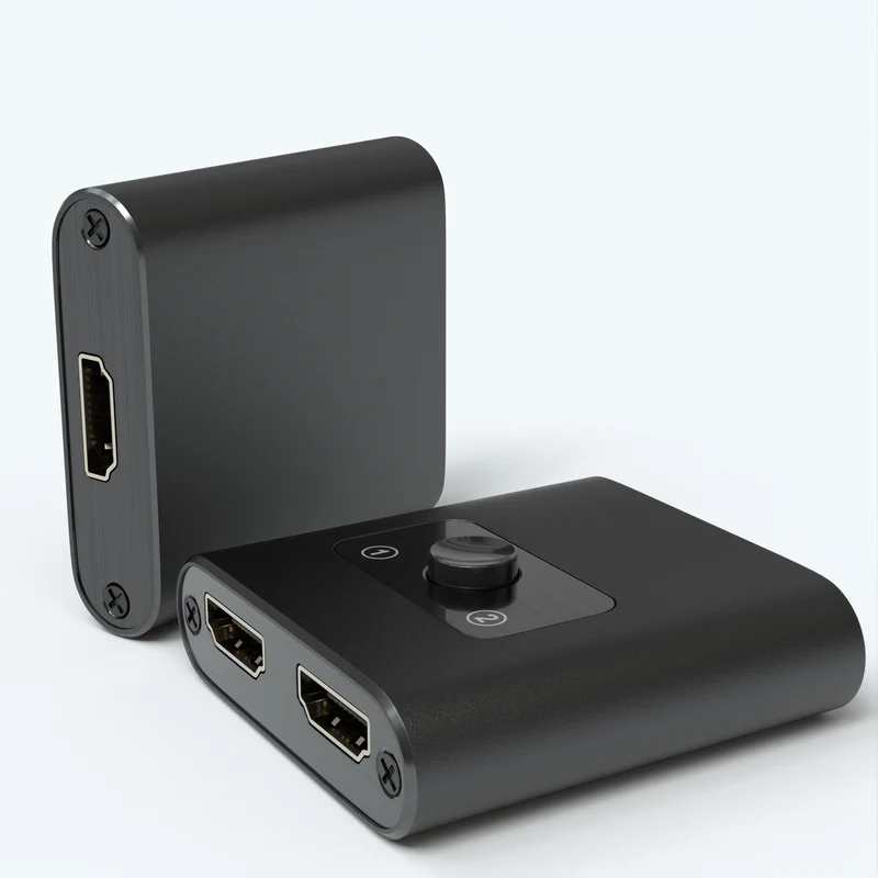 HDMI Umschalter 2x1, bidirektional, Metall, 4K60Hz