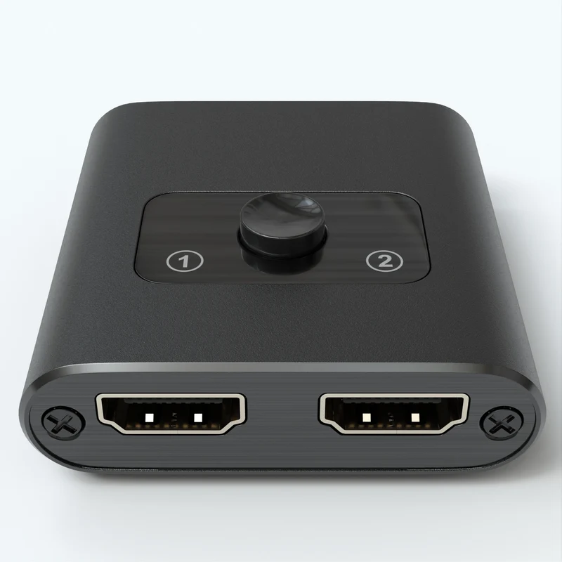 HDMI Umschalter 2x1, bidirektional, Metall, 4K60Hz