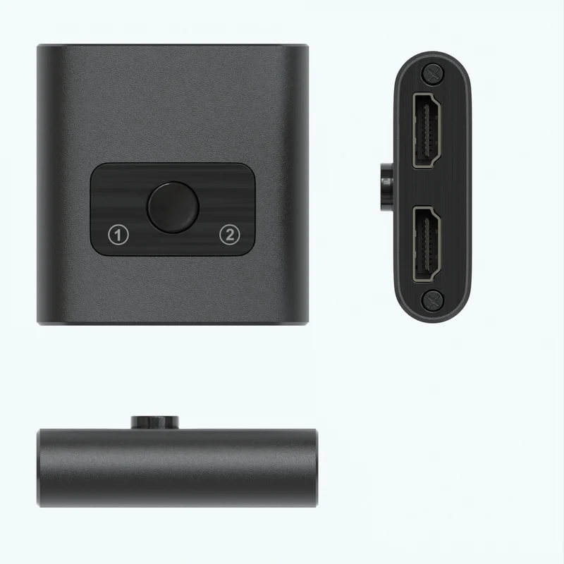 HDMI Umschalter 2x1, bidirektional, Metall, 4K60Hz