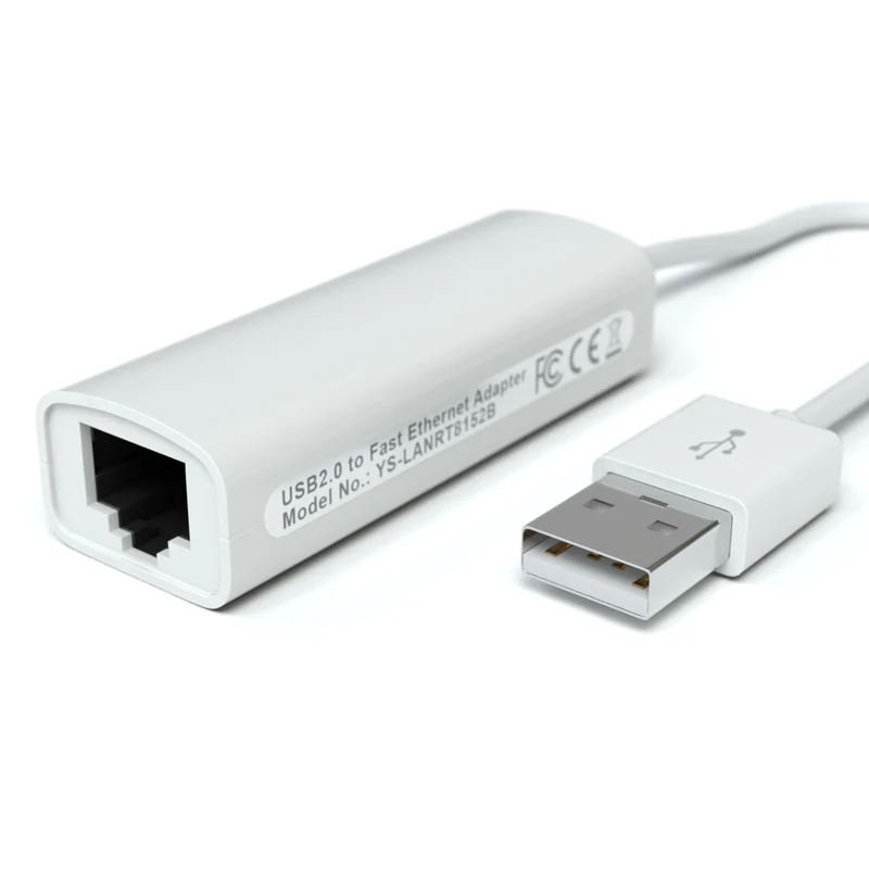USB 2.0 LAN Adapter - 100mbit / Plug & Play
