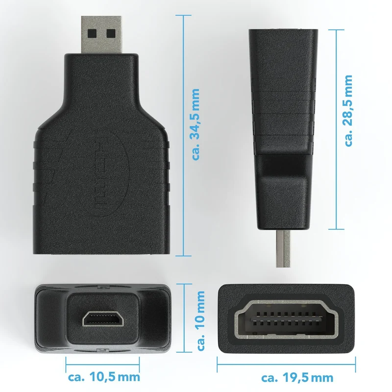 Micro HDMI Adapter / HDMI A zu HDMI D