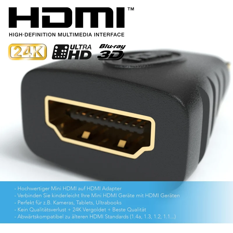 Mini HDMI Adapter / HDMI A zu HDMI C