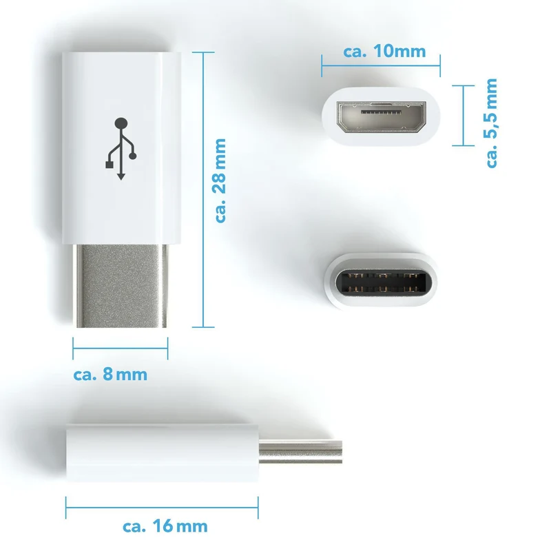 Micro USB auf USB Typ C Adapter