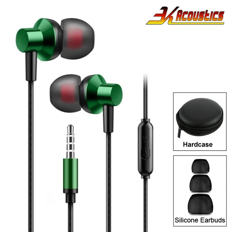 Super Bass In-Ear Kopfhörer Ohrhörer A03 Headset Earphone Headphone + Hardcase