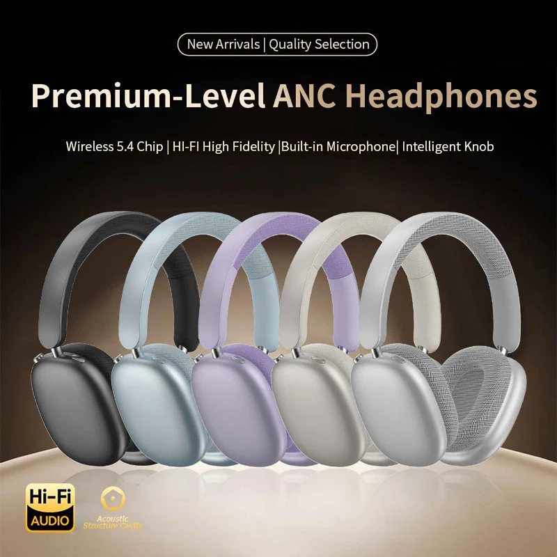Bluetooth Over-Ear Kopfhörer mit ANC P859 – Kabellos, Bequem & Klarer Sound