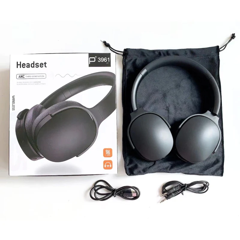 Wireless Bluetooth 5.4 Kopfhörer P3961 On Ear Stereo Headset, 3. Generation ANC