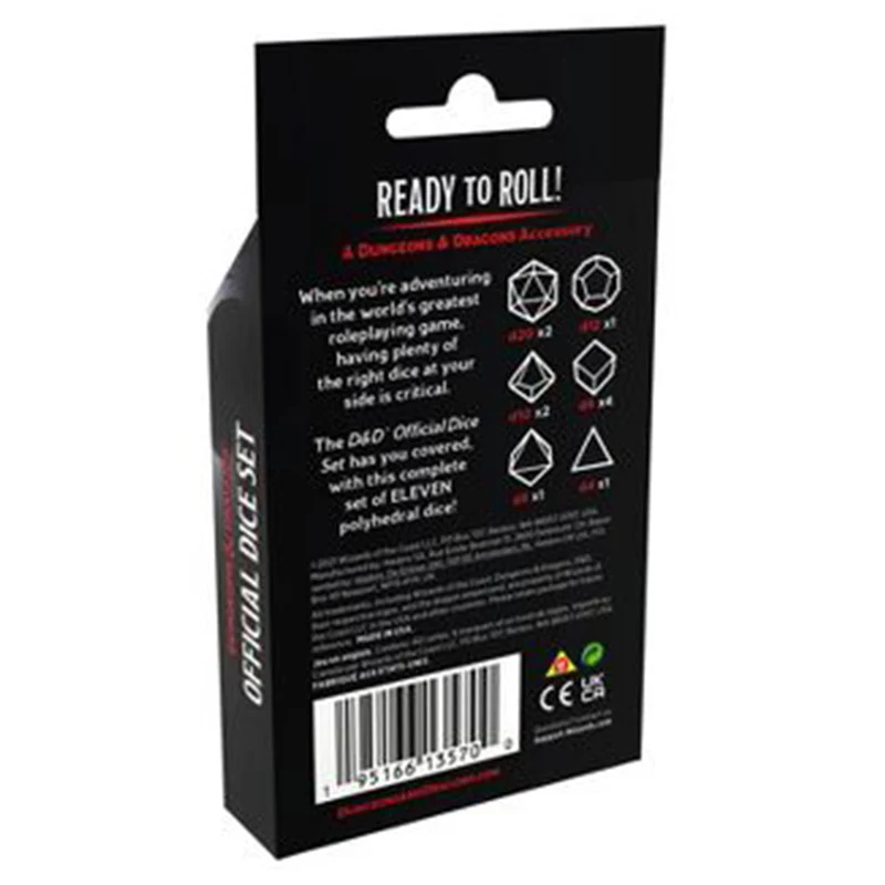Wizards Of The Coast D&D Official Dice Set