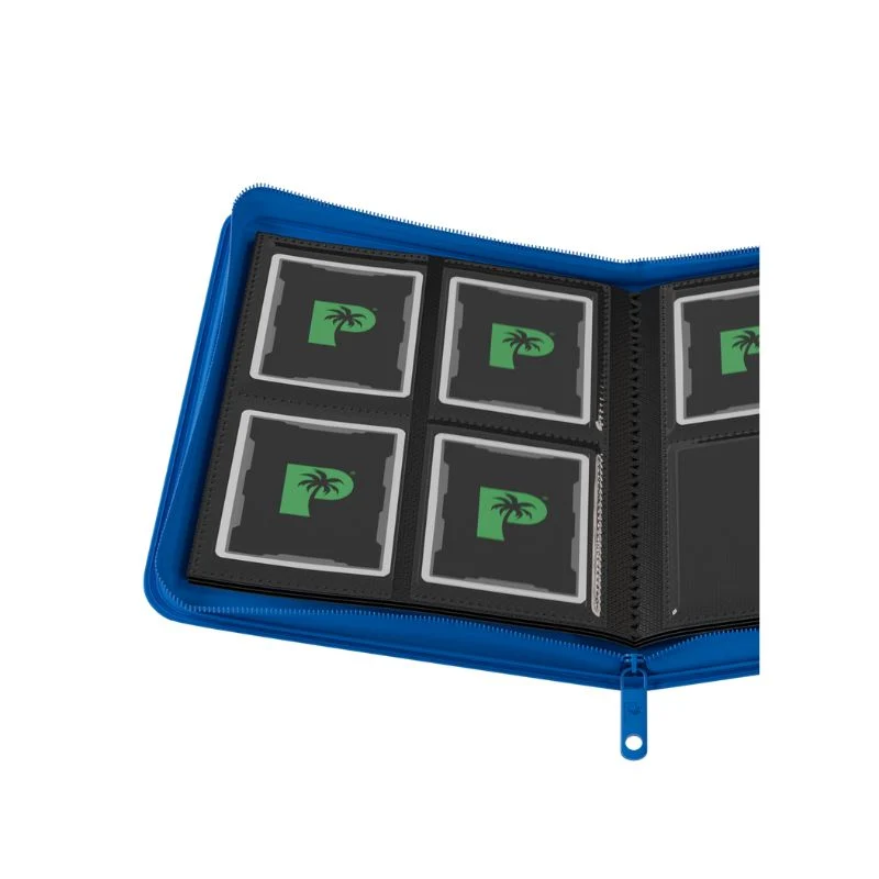 Palms Off Gaming Collector's Series 4 Pocket Zip Trading Card Binder - Blue