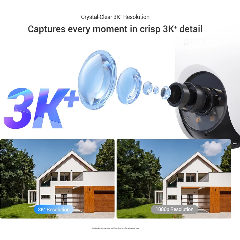 EZVIZHB8 LITE 3K Security Camera with Solar Panel
