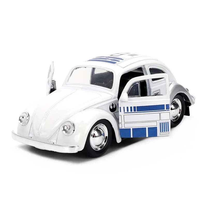 Jada 1:32 Scale Star Wars 1959 Volkswagen Drag Beetle R2D2 Diecast Model Car