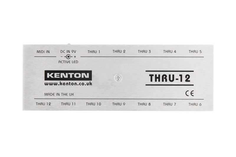 Kenton Thru 12 – 1 MIDI IN to 12 THRU