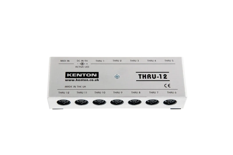 Kenton Thru 12 – 1 MIDI IN to 12 THRU
