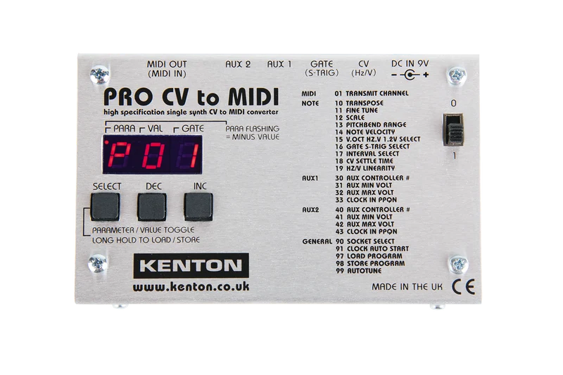 Kenton Pro CV to MIDI