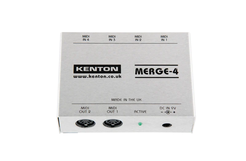 Kenton Merge 4 – 4 MIDI IN to 2 OUT