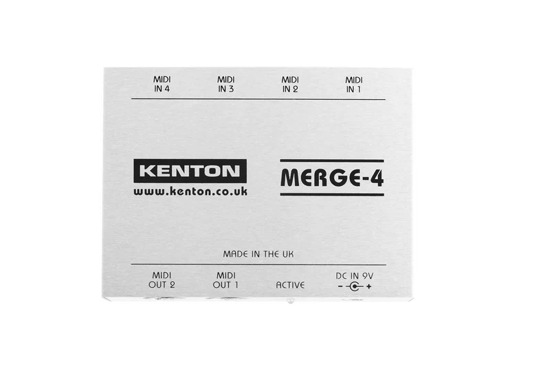 Kenton Merge 4 – 4 MIDI IN to 2 OUT