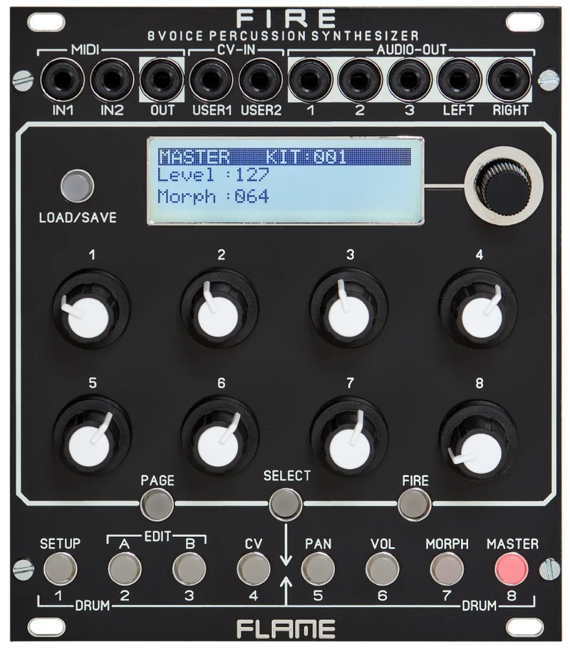 Flame Fire Drum Synth Module