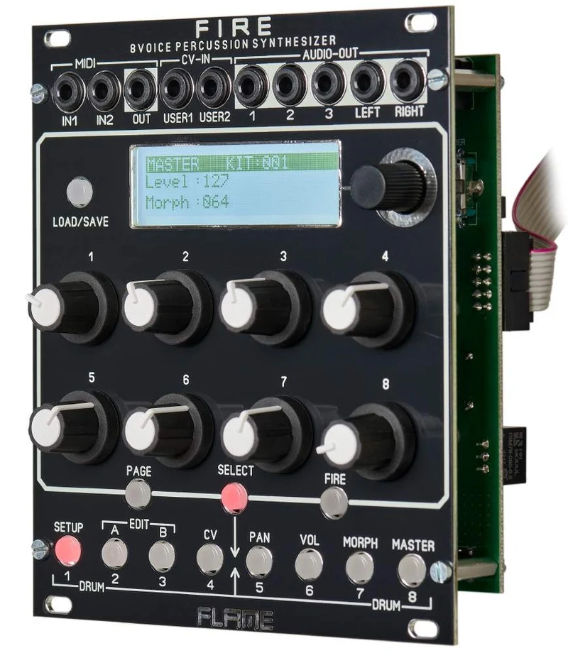 Flame Fire Drum Synth Module